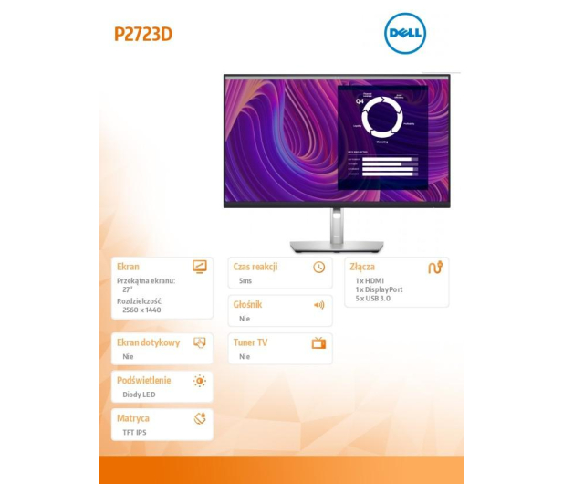 Dell P2723D - 741108 - zdjęcie 7